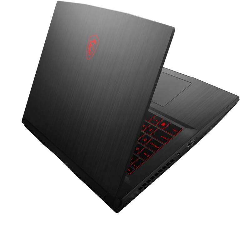 MSI GF65 Thin 10UE 15,6 cala FHD 144Hz/i7-10750H/8GB/512GB SSD/RTX 3060 Max-Q/noOS/2Y - tył laptopa