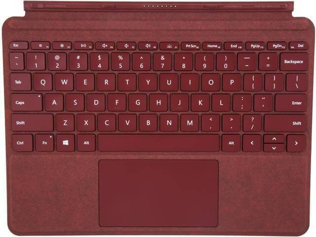 Surface Go Type Cover Commercial Burgundy