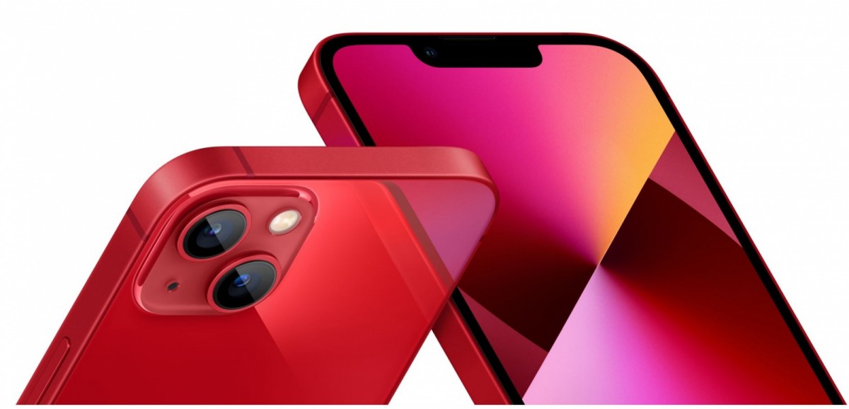 Apple iPhone 13 czerwony PRODUCT RED  - przód i tył