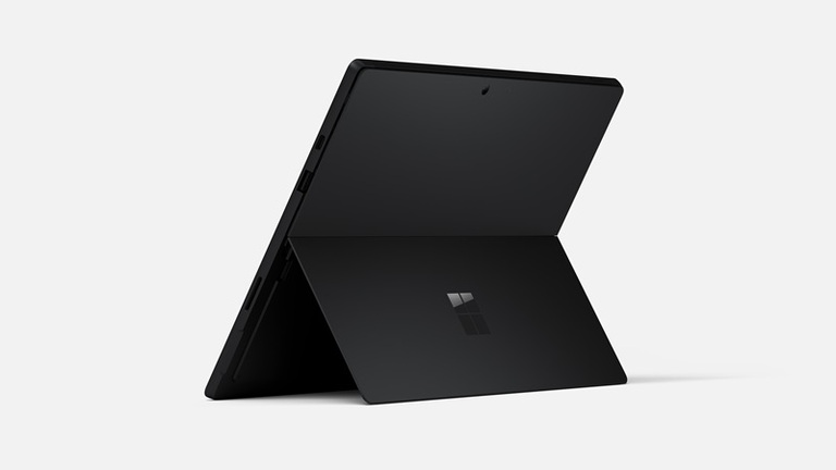 Microsoft Surface Pro 7+ czarny  - z tyłu