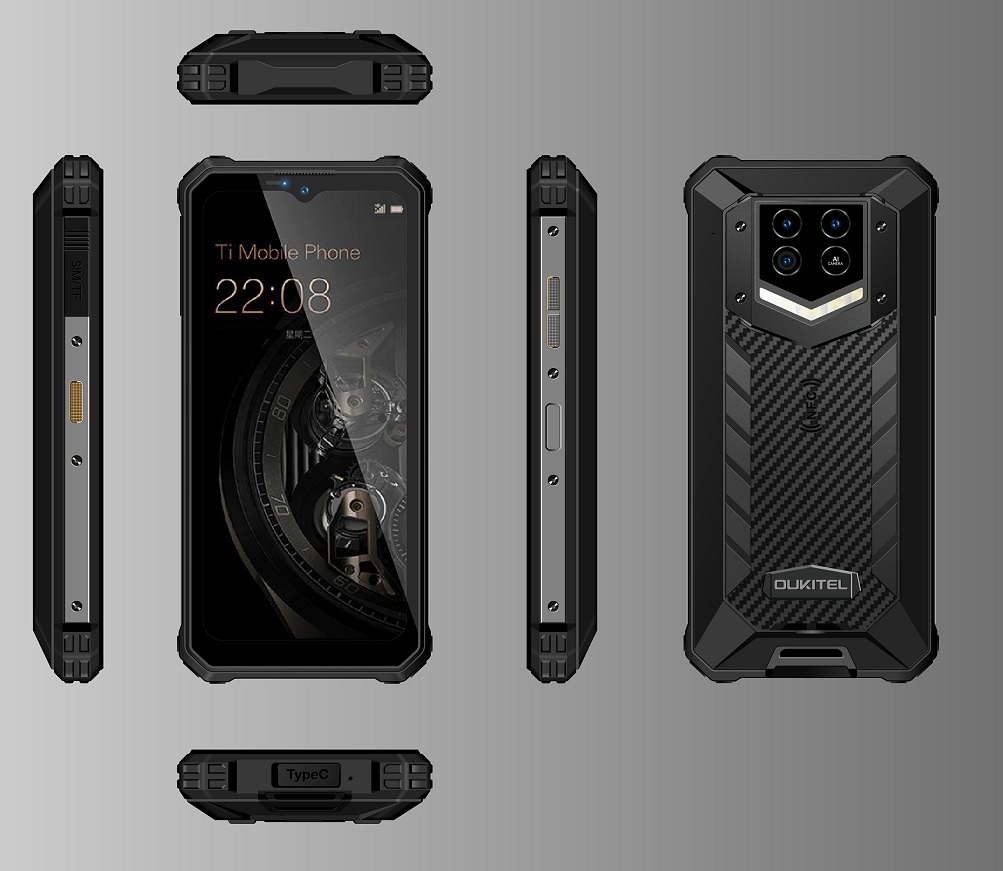 Smartfony Android OUKITEL WP15 8/128GB 15600mAh czarny 5G