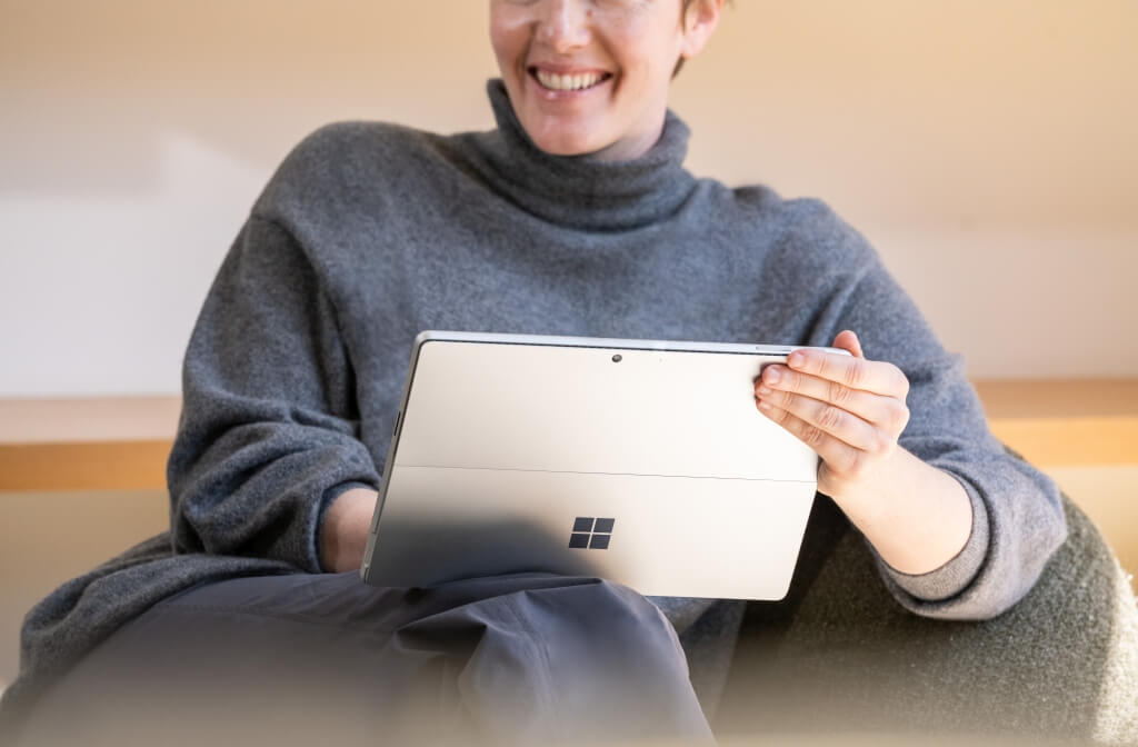 Surface Pro 9 platynowy jako tablet