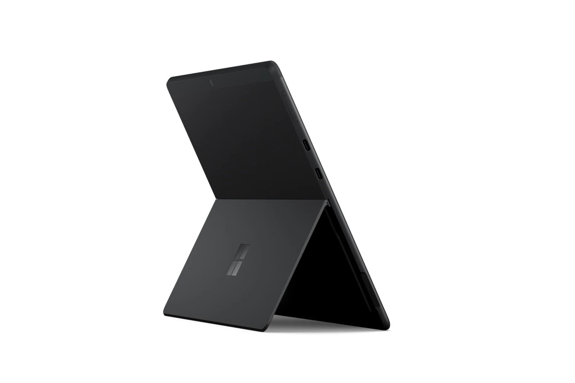 Surface Pro X czarny widok z tyłu